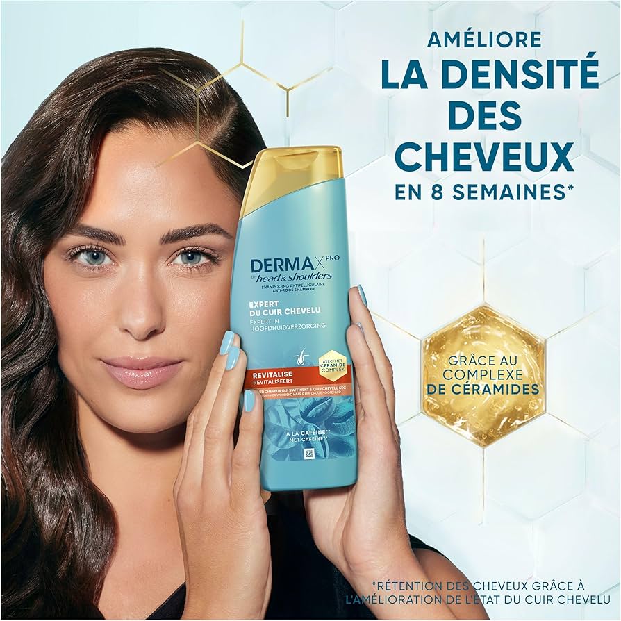 Head & Shoulders Shampoing À La Caféine Pour Cheveux Qui S'Affinent Et Cuir Chevelu Secs
