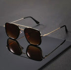 Paire De Lunettes Décoratives Rétro À Double Faisceau Pour Hommes