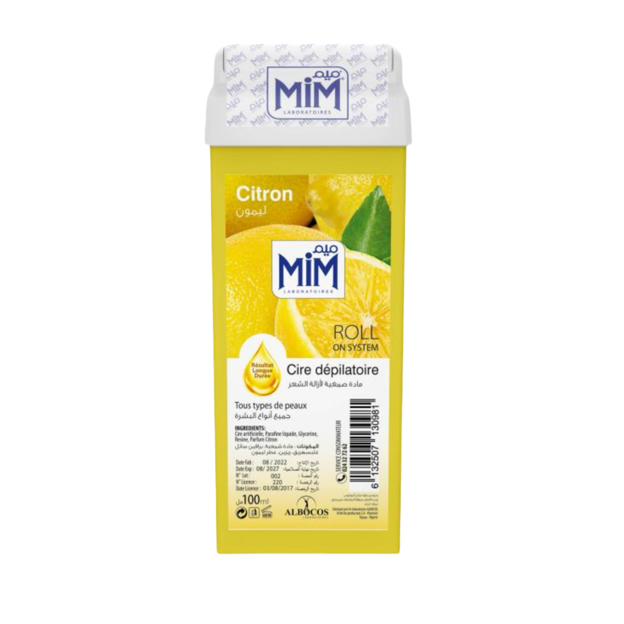 Mim Roll Citron Cartouche De Cire Dépilatoire