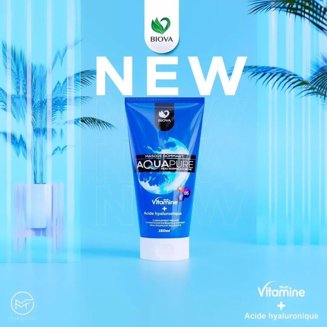 Biovа Masque Gommant Aquapure Vitamine B5 Masque Pour Visage