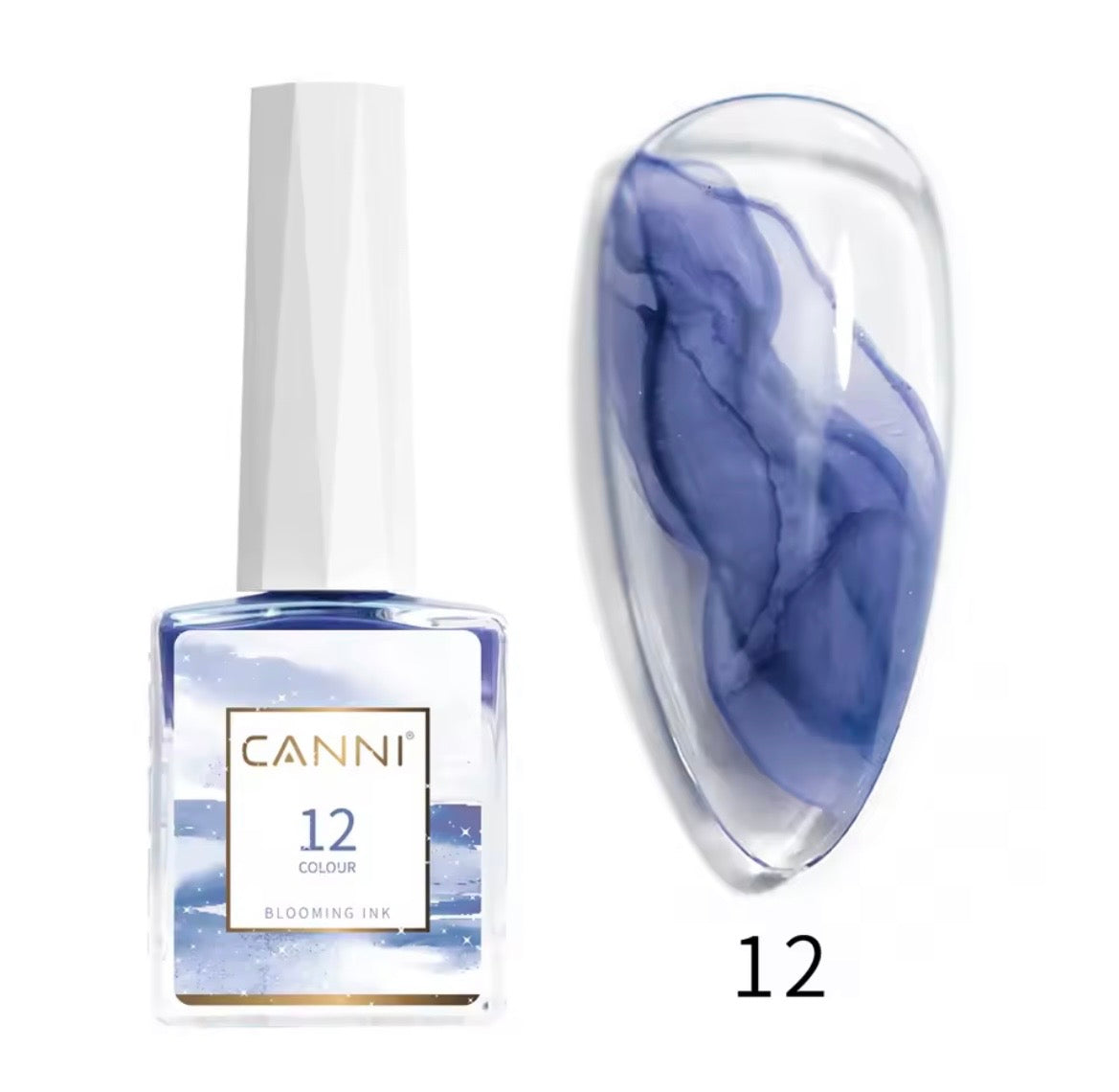 Canni Blooming Sans Hema Sans Tpo Gel Effet Marbré Aquarelle