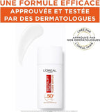 L'Oréal Paris Fluide Anti-Uv Fps 50+ Vitamine C + Vitamine E + Acide Hyaluronique Taches Rides & Teint Irrégulier Fini Invisible