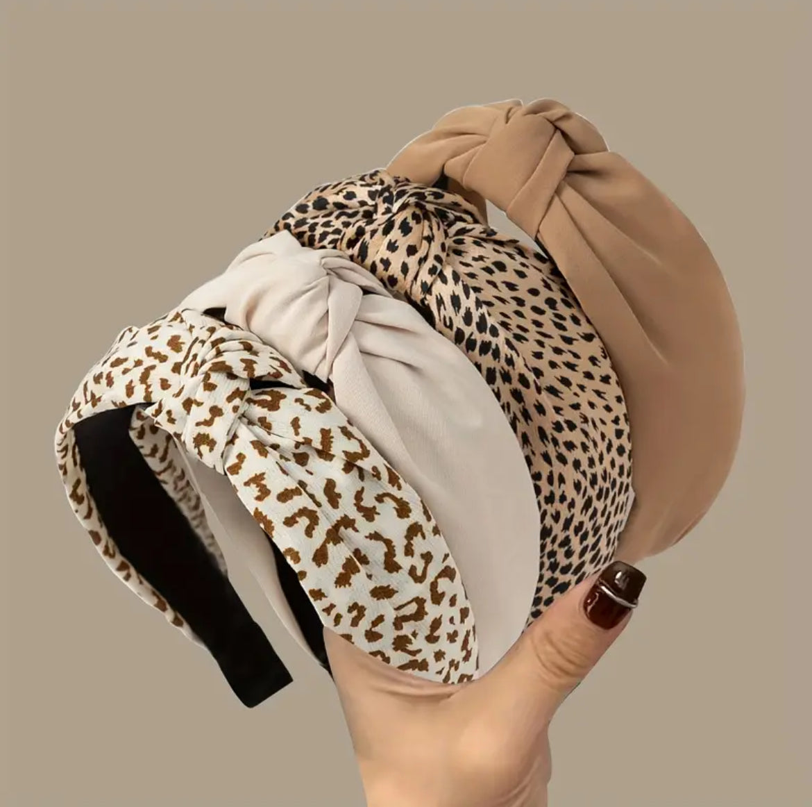Bandeau Élégant Rétro À Imprimé Léopard Pour Femmes Serre-Tête 1Pc