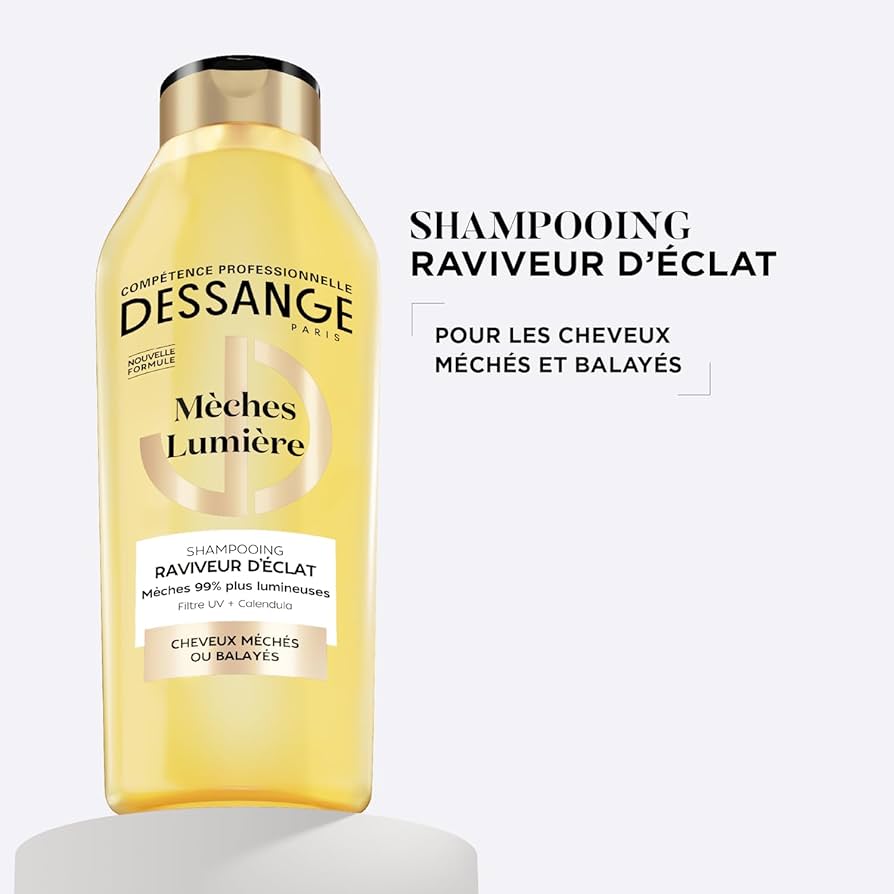 Dessange Shampoing Raviveur D'Éclat Mèches Lumière Extrait De Calendula & Filtre Uv