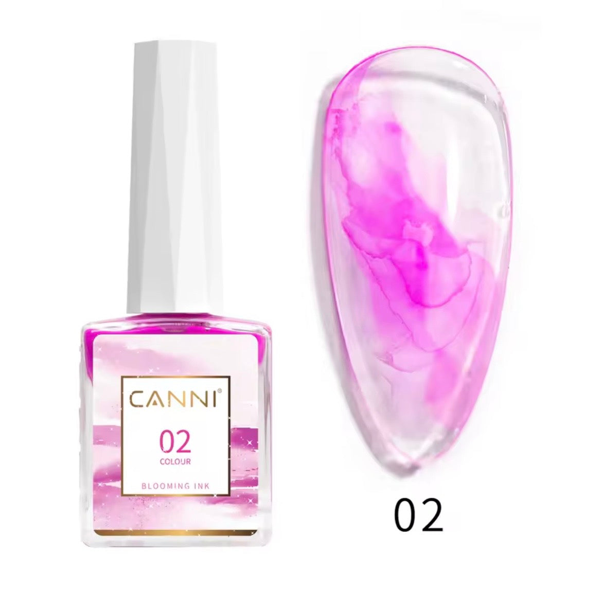 Canni Blooming Sans Hema Sans Tpo Gel Effet Marbré Aquarelle