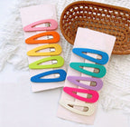 Pinces À Cheveux De Couleur Unie 2 Pièces Pince À Pression Style Simple Accessoires Pour Cheveux Pour Filles Et Femmes 2Pcs