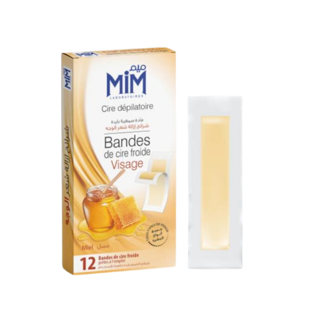 Cire Dépilatoire Bandes De Cire Froide Visage Miel 12 Bandes