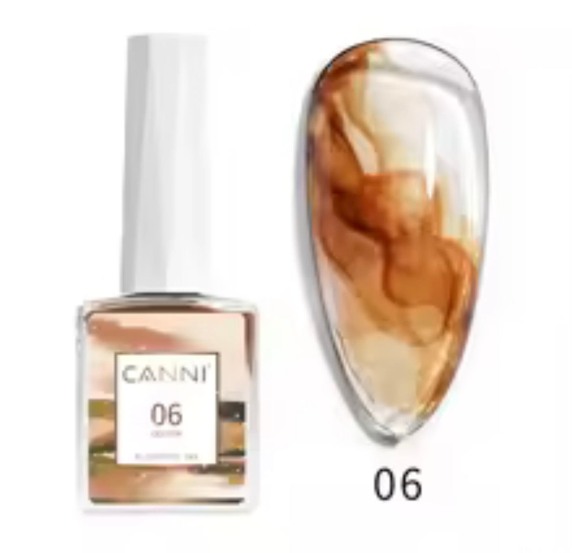 Canni Blooming Sans Hema Sans Tpo Gel Effet Marbré Aquarelle