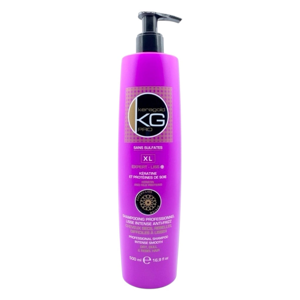 Kéragold Pro Shampoing Sans Sulfates Xl Kératine Et Protéines De Soie