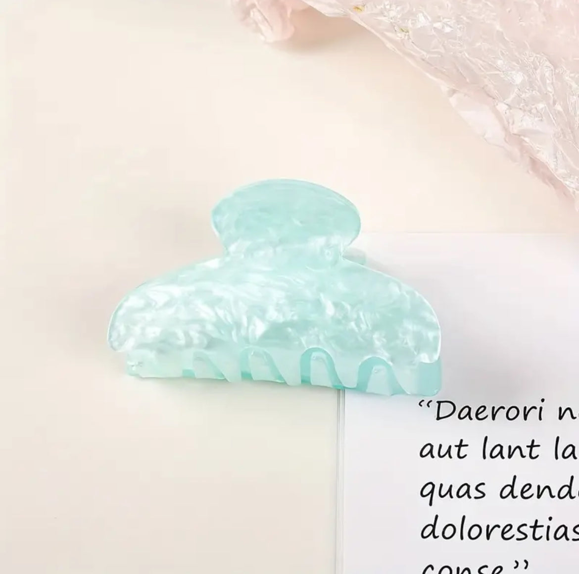 Pince À Cheveux Acétique Sucrée Minimaliste Pour Femmes