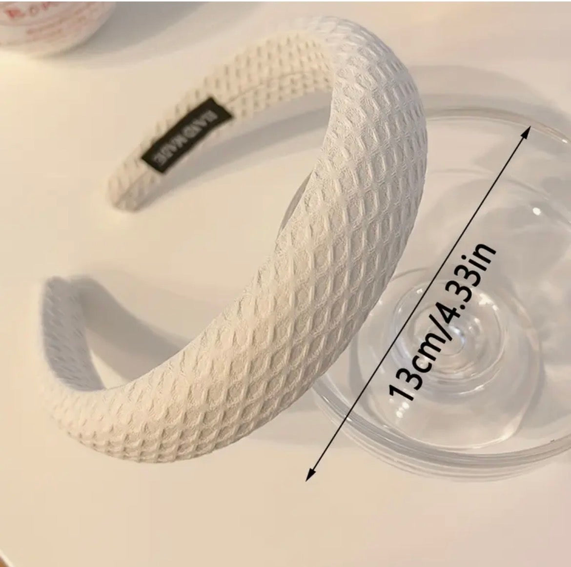 Bandeaux Larges Serre Tête En Tissu Gaufré Couleurs Bonbon