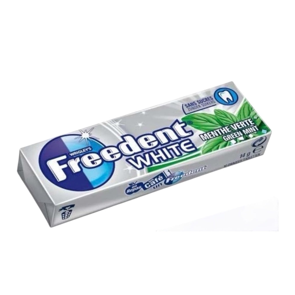 Freedent White Chewing-Gum Menthe Verte Sans Sucres 10 Dragées