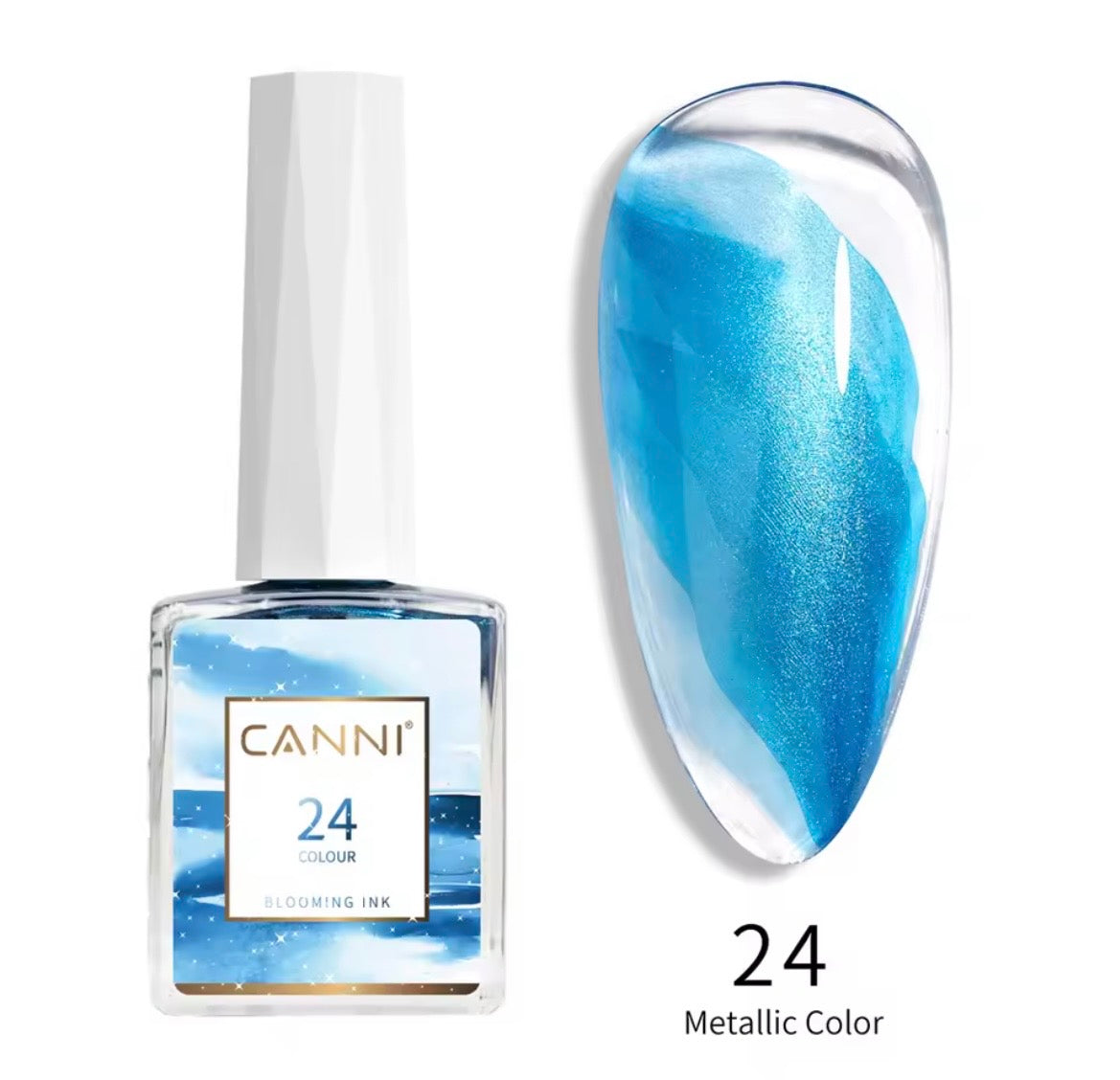 Canni Blooming Sans Hema Sans Tpo Gel Effet Marbré Aquarelle