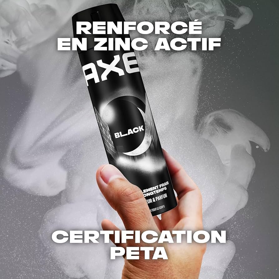 Axe Déodorant Homme Bodyspray Black 48H Non-Stop Frais