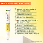 Garnier Soin Yeux Booster D'Éclat 4% Vitamine C Niacinamide Caféine Et Poudre De Banane 15 Ml