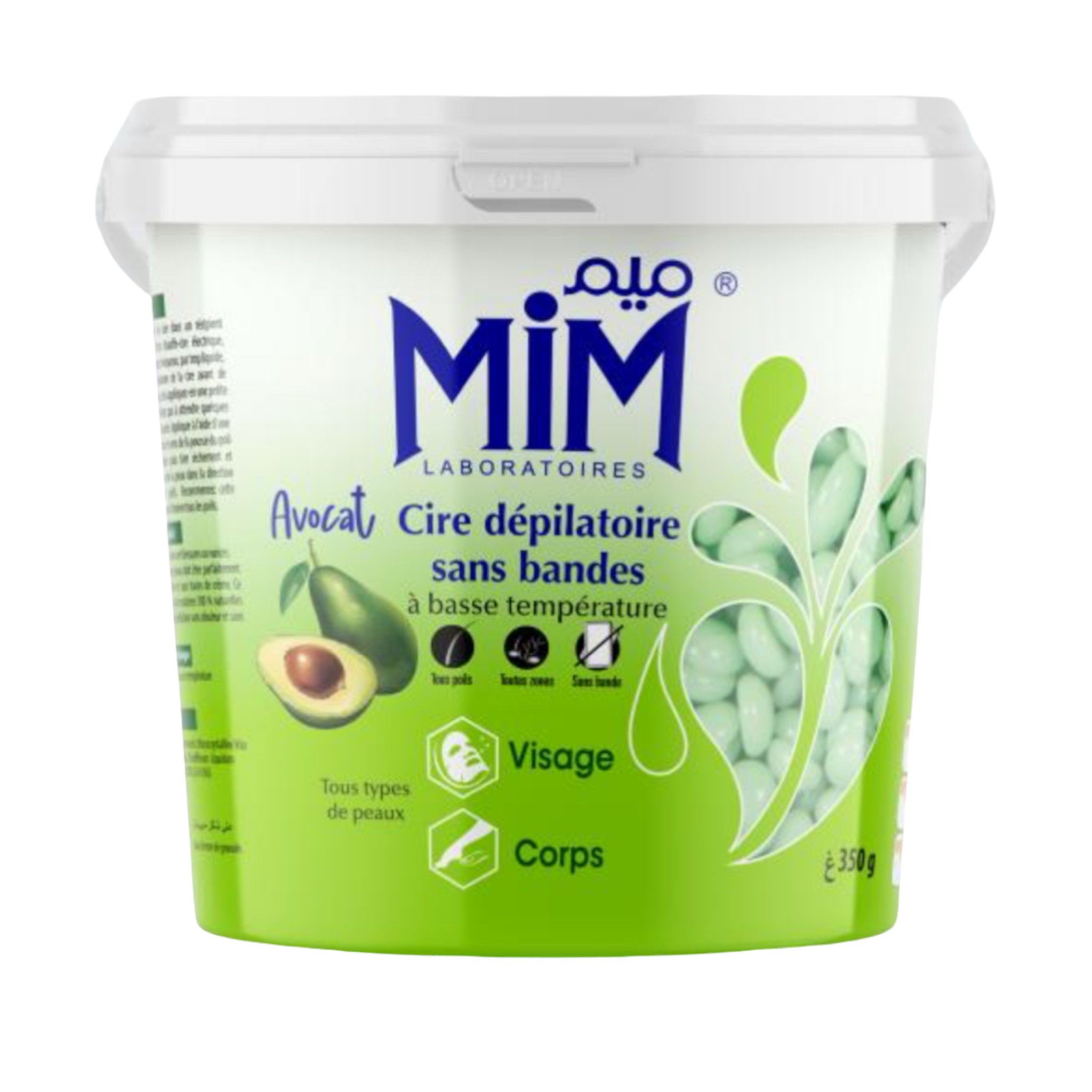Mim Laboratoires Cire Bépilatoire Sans Bandes Avocat À Basse Température