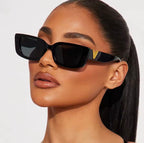 Lunettes De Soleil V Tendance À Monture Creuse Pour Femmes Et Hommes