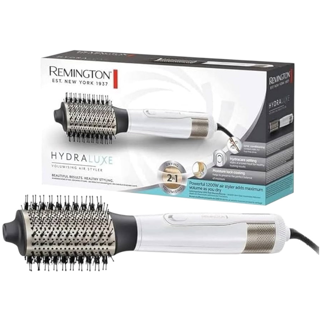 Remington Brosse Ovale Soufflante Ionique 3En1 Sèche Coiffe & Hydrate 1200W Céramique 3 Températures Variables/ 2 Vitesses As8901