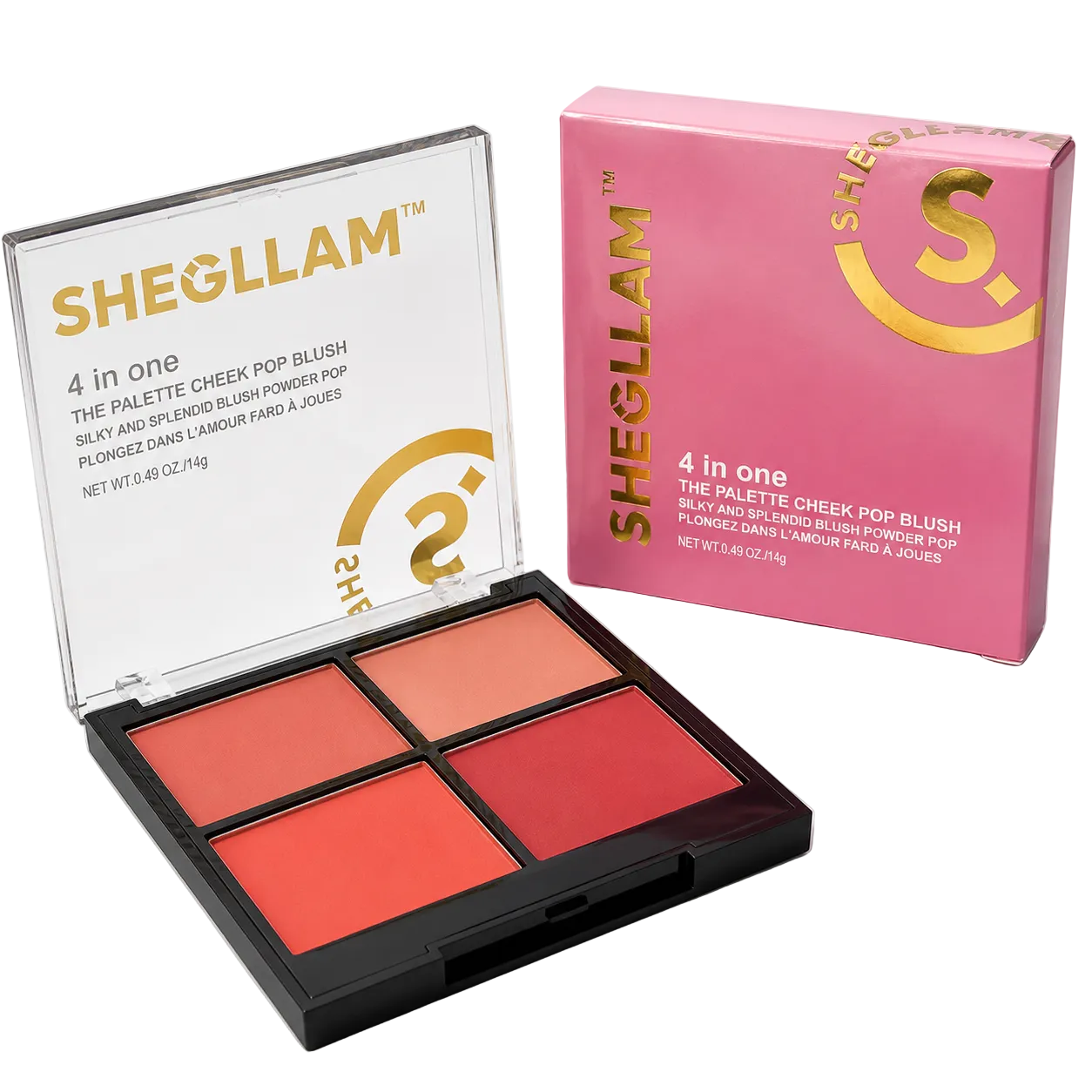 Shegllam 4 In One Palette Cheek Pop Blush