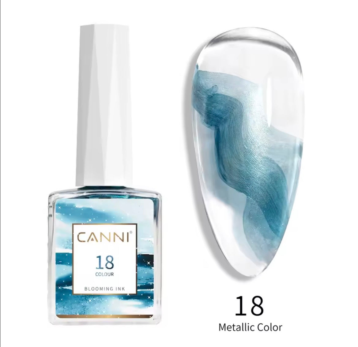 Canni Blooming Sans Hema Sans Tpo Gel Effet Marbré Aquarelle
