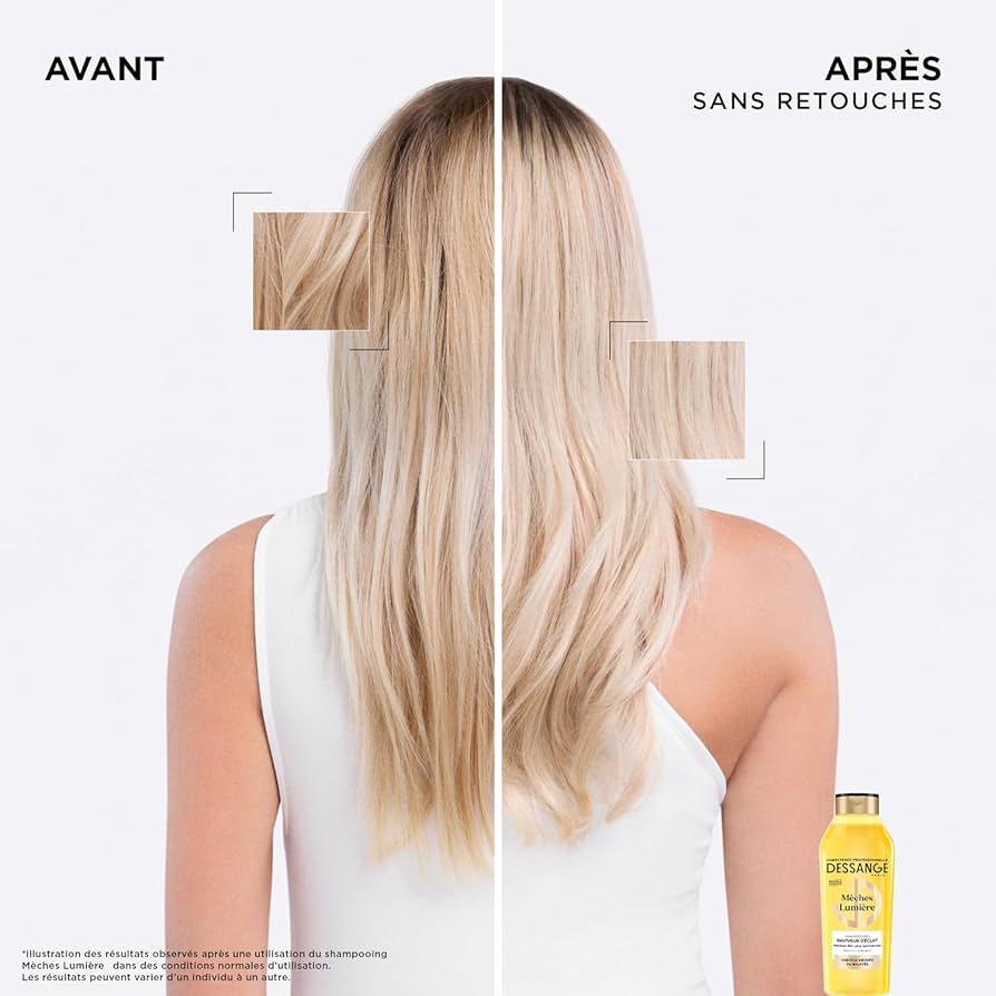 Dessange Shampoing Raviveur D'Éclat Mèches Lumière Extrait De Calendula & Filtre Uv