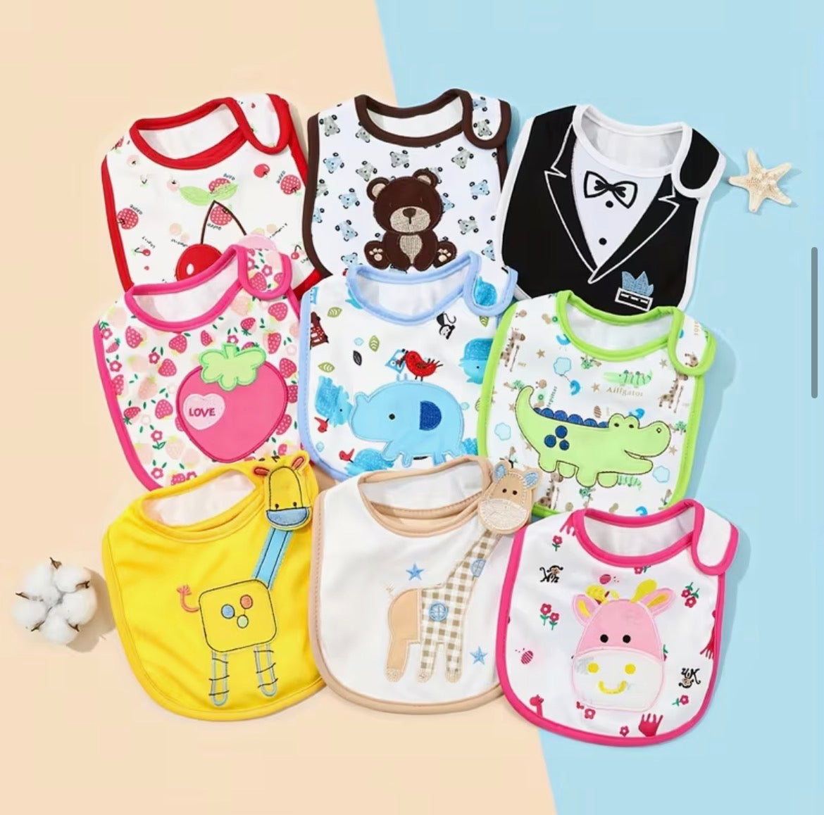 Bavoir Pour Bébé Serviette À Salive Pour Nouveau-Né 1Pc