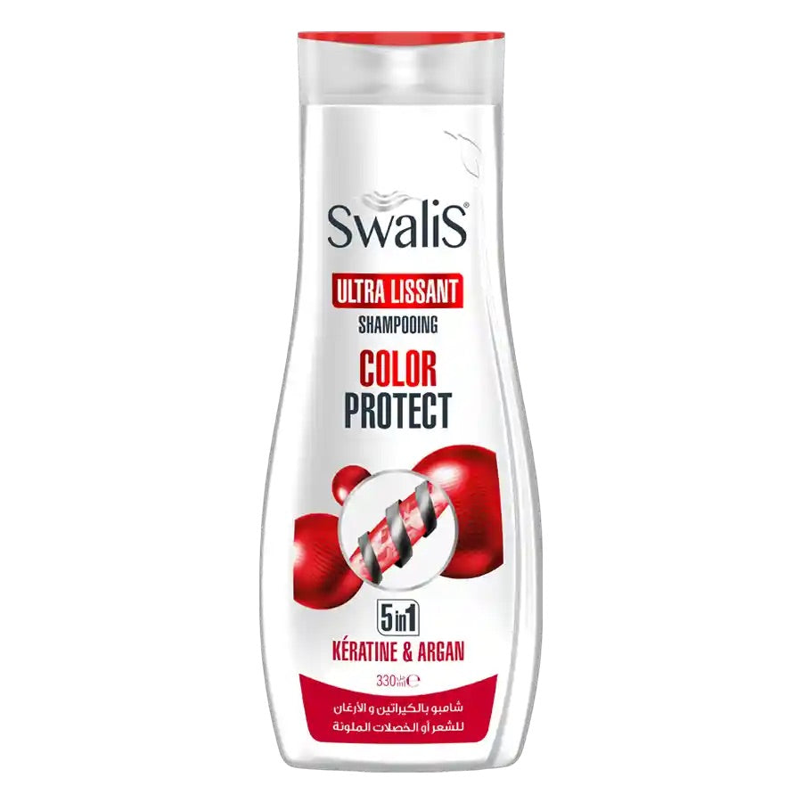 Swalis Ultra Lissant Shampoing Color Protect 5In1 Kératine & Argan