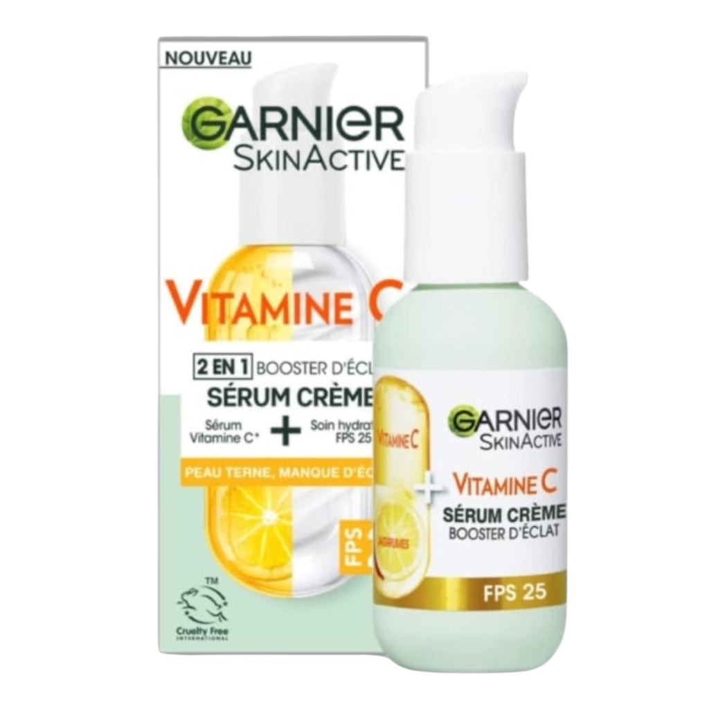 Garnier Sérum Visage 2 En 1 Vitamine C Booster D'Eclat