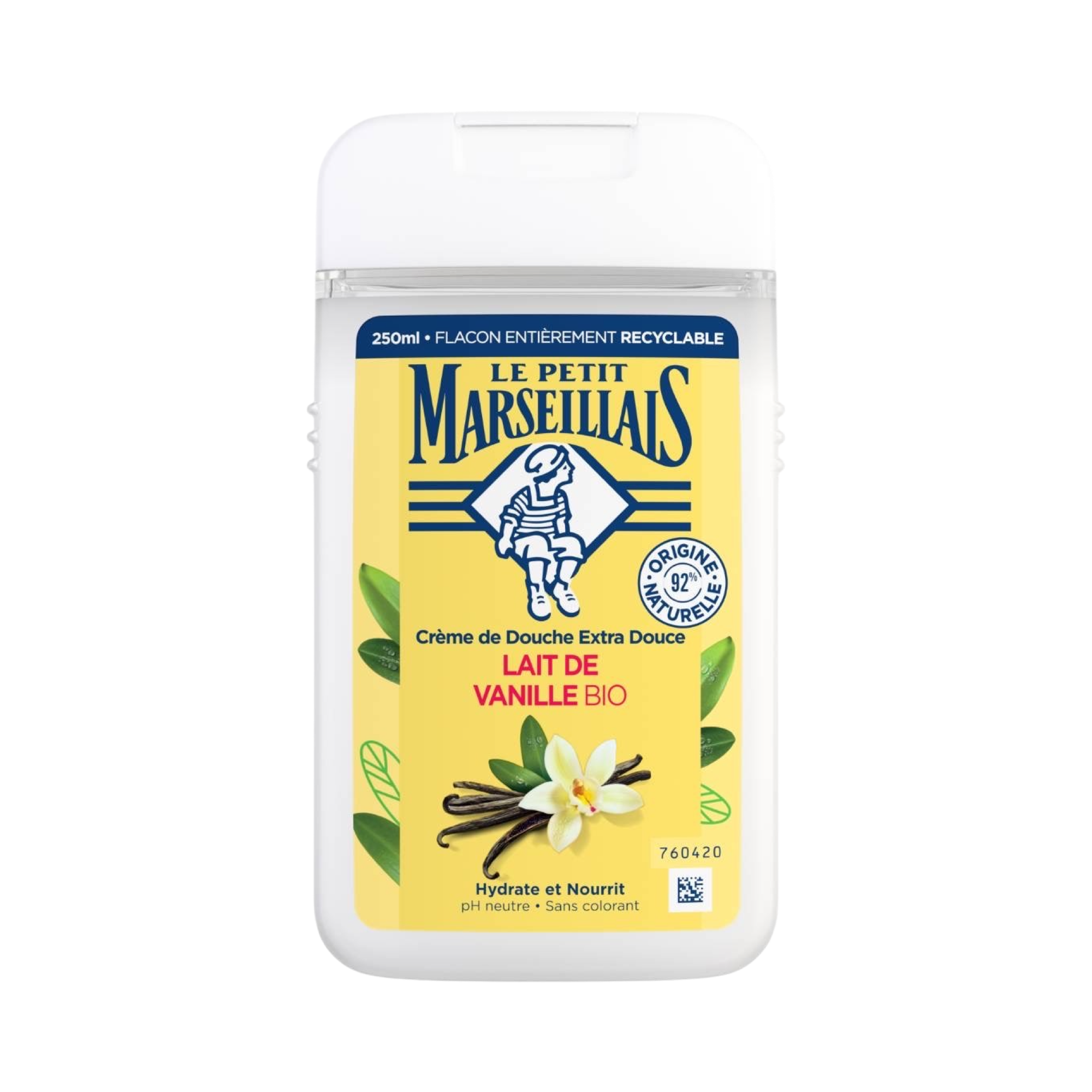 Le Petit Marseillais Crème De Douche Extra Douce Lait De Vanille Bio