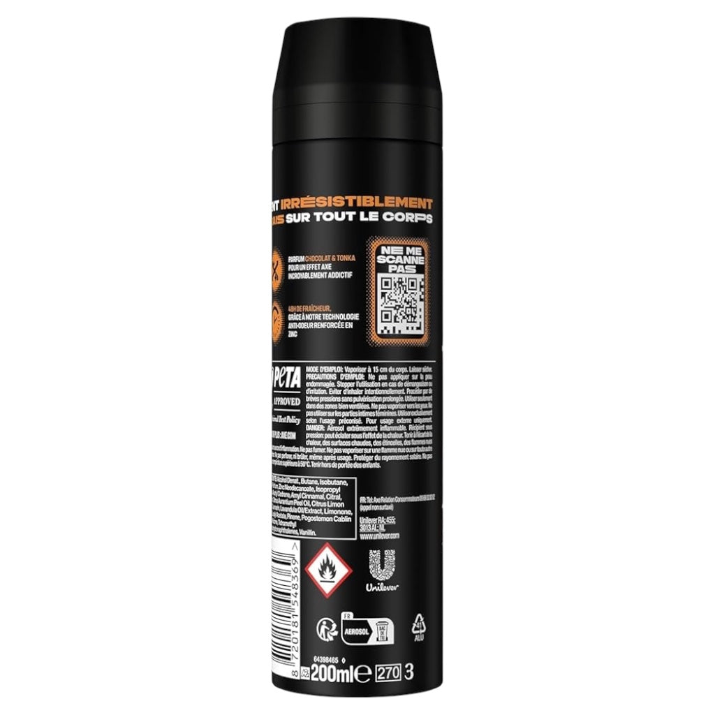 Axe Déodorant Homme Dark Temptation Parfum Chocolat