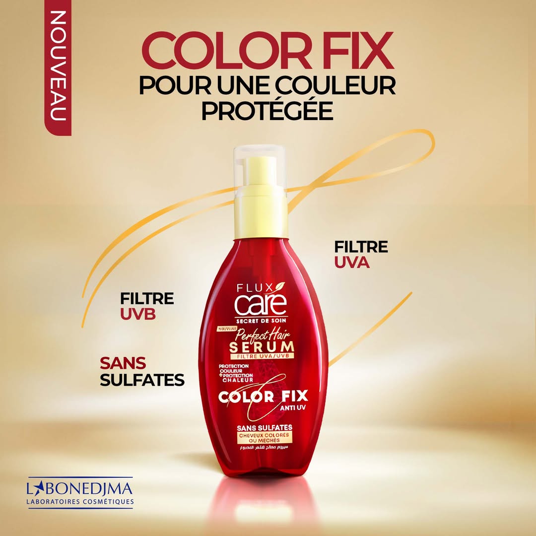 Flux Care Sérum Color Fix Anti Uv Sans Sulfates Cheveux Colorés Ou Méchés