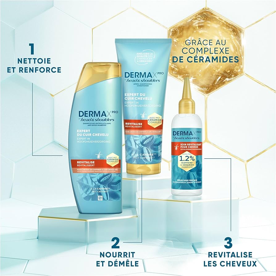 Head & Shoulders Shampoing À La Caféine Pour Cheveux Qui S'Affinent Et Cuir Chevelu Secs