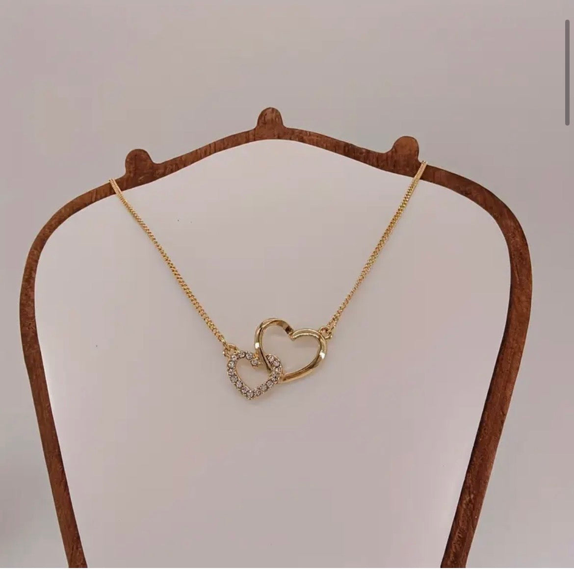Collier Duo De Cœurs Scintillants