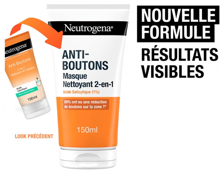 Neutrogena Visibly Clear Spot Proof - Nettoyant & Masque 2 En 1 Pour Le Visage