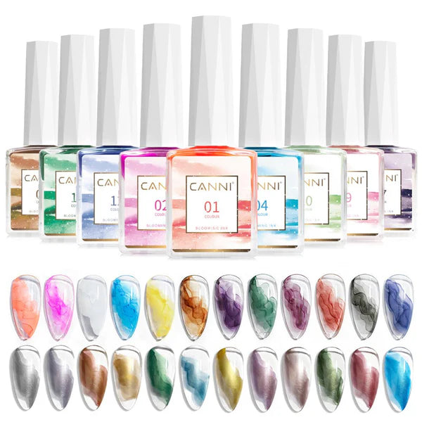 Canni Blooming Sans Hema Sans Tpo Gel Effet Marbré Aquarelle