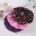 1 Bonnet De Douche À Double Couche Haute Qualité Avec Imprimé Floral Et Pois Bonnet De Douche Élégant