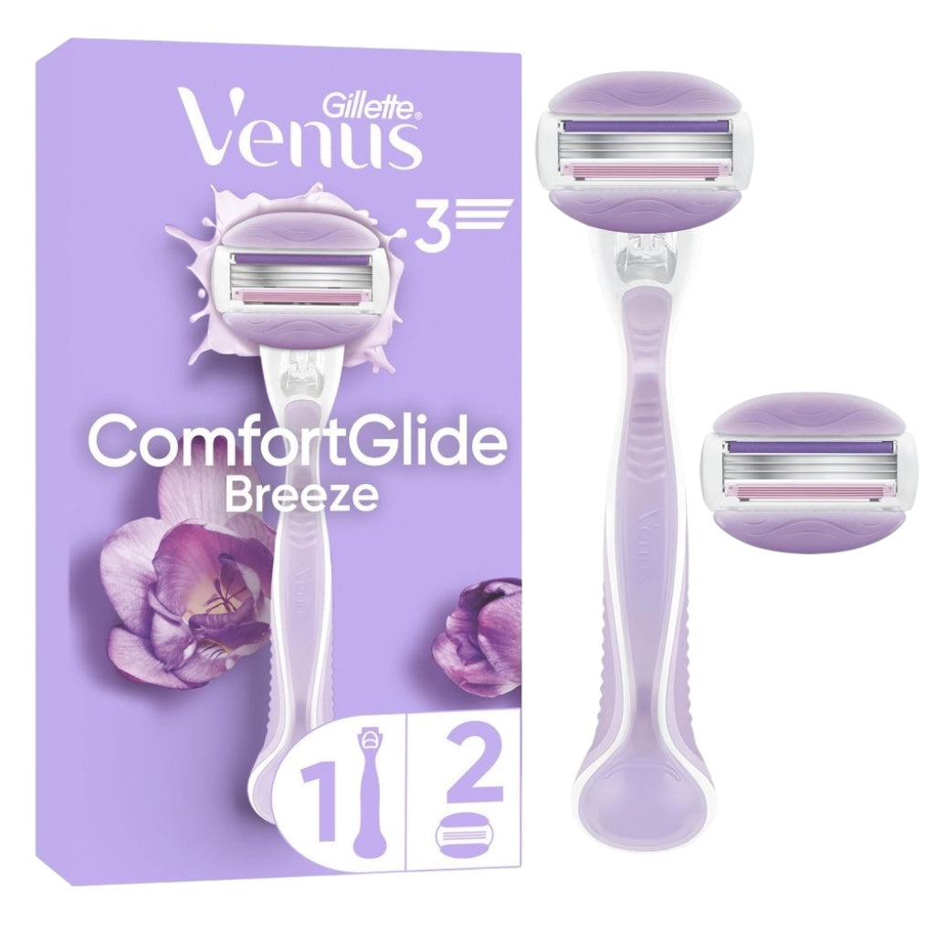 Gillette Venus Rasoir Comfortglide 1 Manche + 2 Rechange