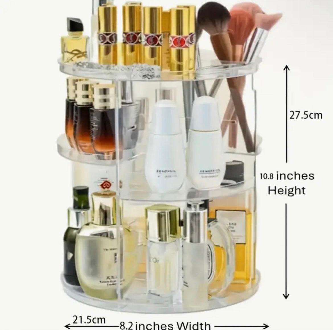 Organisateur De Maquillage Rotatif À 360 Degrés 1 Pièce