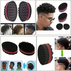 Éponge À Gros Trous Pour Cheveux Éponge Torsadée Brosse Éponge Magique Éponge À Cheveux Afro Pour Boucles
