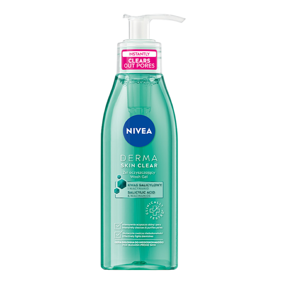 Nivea Derma Skin Clear Gel Nettoyant À L'Acide Salicylique Pour Visage