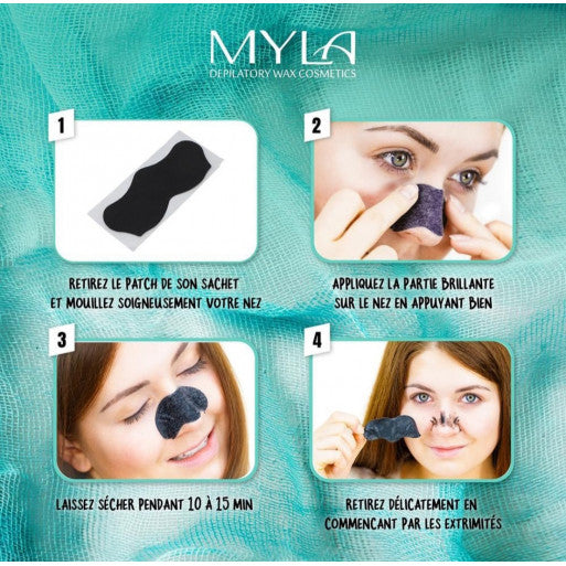 Myla Patchs Purifiant Au Charbon Pour Peaux Normales À Grasses 6 Patchs