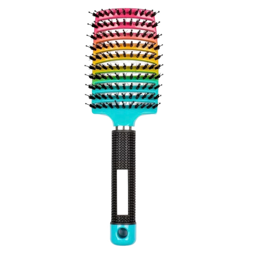 Brosse À Cheveux Magique - Démêlante Instantanée - Poils De Sanglier & Nylon Anti-Casse & Anti-Statique Pour Cheveux Bouclés Lisses Épais Ou Fins