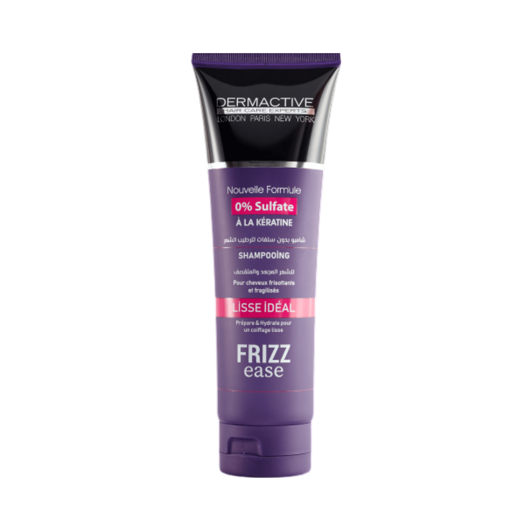Dermactive London Paris New York Nouvelle Formule 0% Sulfate Àla Kératine Shampoing Pour Cheveux Frisottants Et Fragilisés