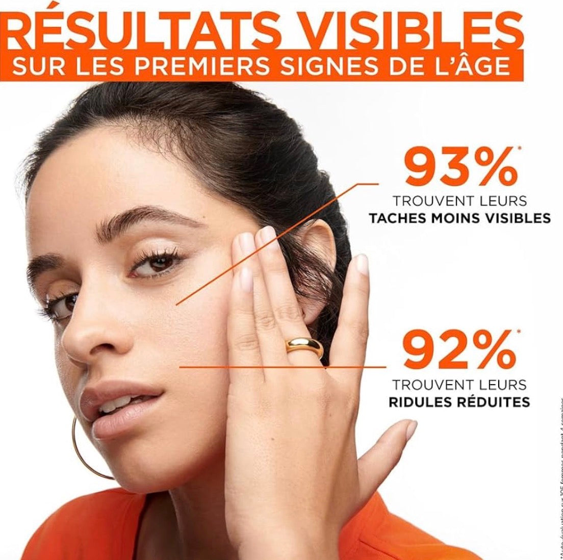 L'Oréal Paris Fluide Anti-Uv Fps 50+ Vitamine C + Vitamine E + Acide Hyaluronique Taches Rides & Teint Irrégulier Fini Invisible