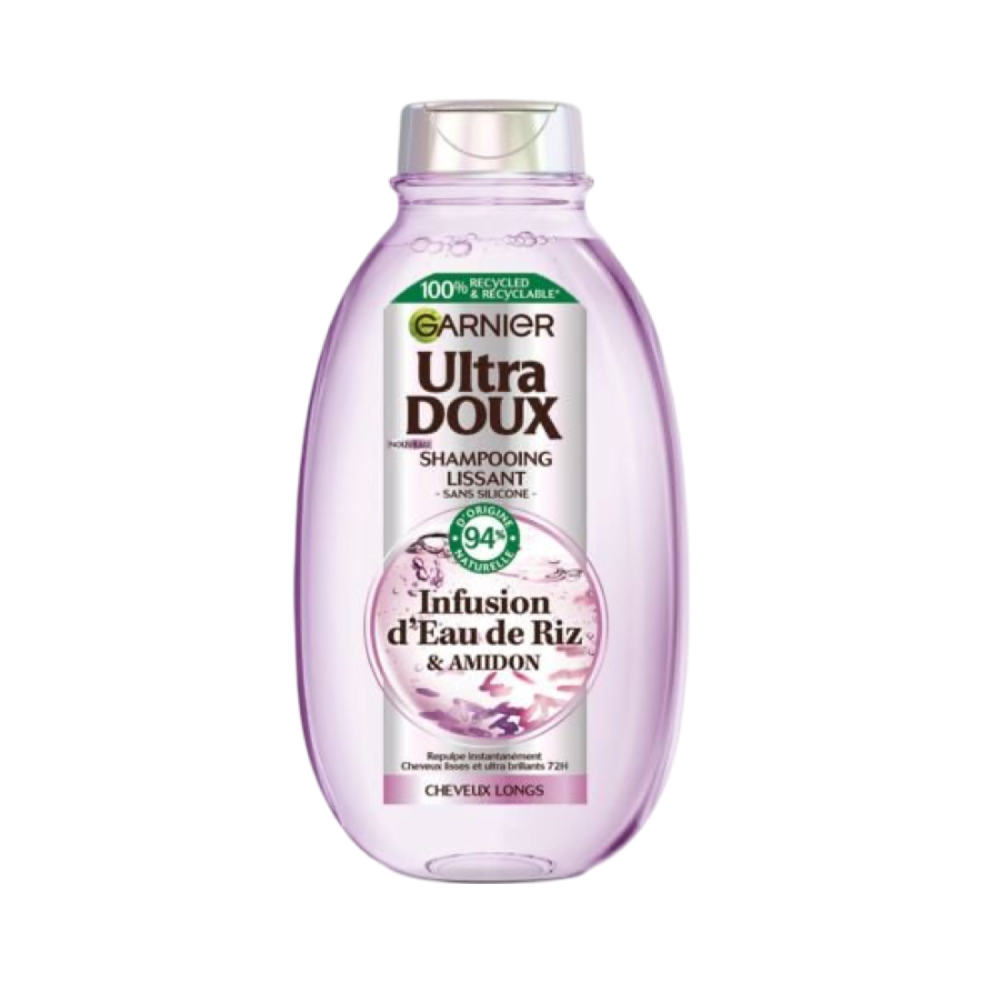 Ultra Doux Shampooing Lissant Infusion D'Eau De Riz & Amidon