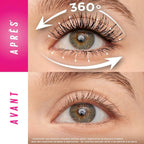 Maybelline New York Mascara Waterproof Volume & Définition Effet Cils Déployés 360° Tenue 24H