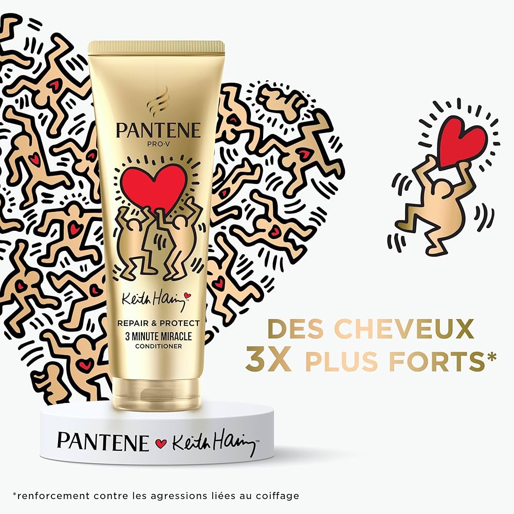 Pantene Pro-V X Keith Haring Art Collection Repair & Protect Après-Shampoing 3 Minute Miracle