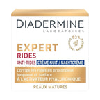 Diadermine Crème Visage Nuit Anti-Rides Double Action A L'Activateur Hyaluronique