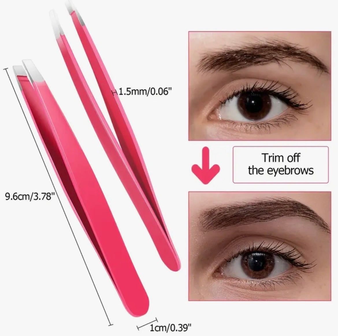 1Pc Pince À Épiler Sourcils En Acier Inoxydable