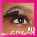 Maybelline New York Mascara Waterproof Volume & Définition Effet Cils Déployés 360° Tenue 24H